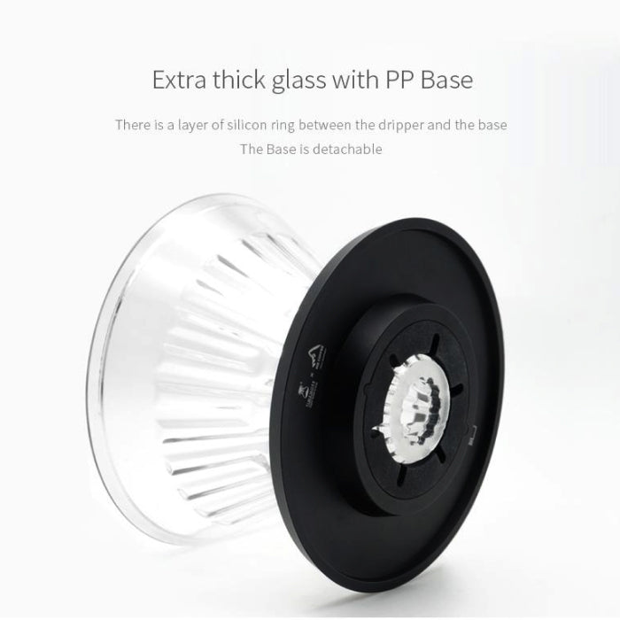 TIMEMORE Crystal Eye Glass Dripper with Holder