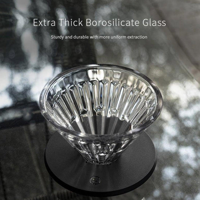TIMEMORE Crystal Eye Glass Dripper with Holder