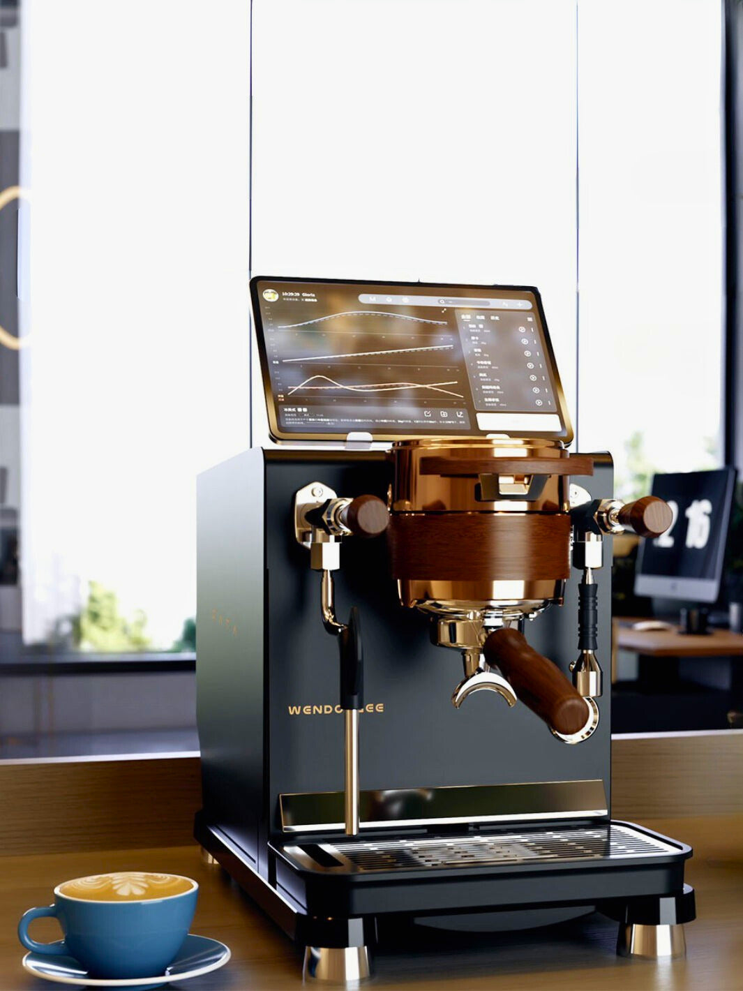 WENDOUGEE Data S Espresso Machine (120V) (Reservoir/Direct Plumb)