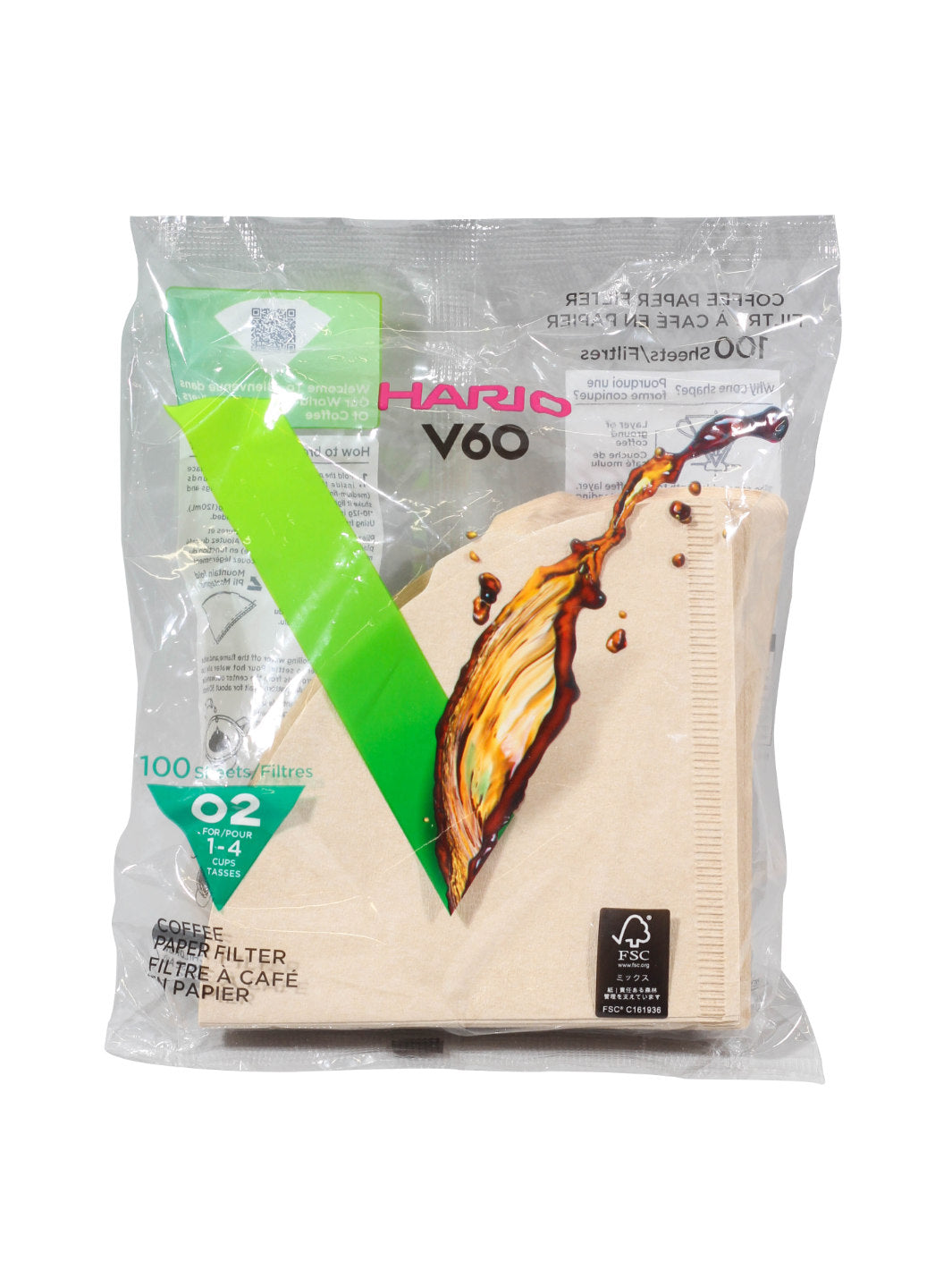 HARIO V60-02 Filters (100-Pack)
