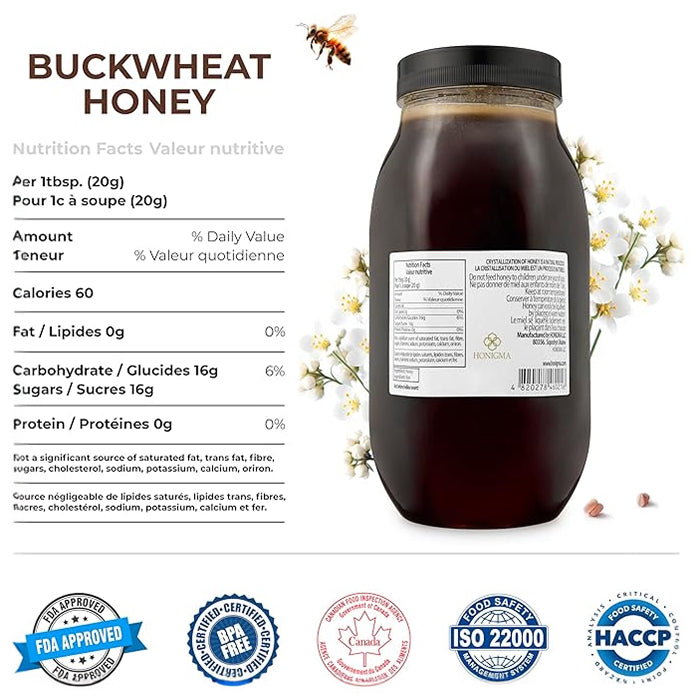 Pure Ukrainian Buckwheat Honey 1kg