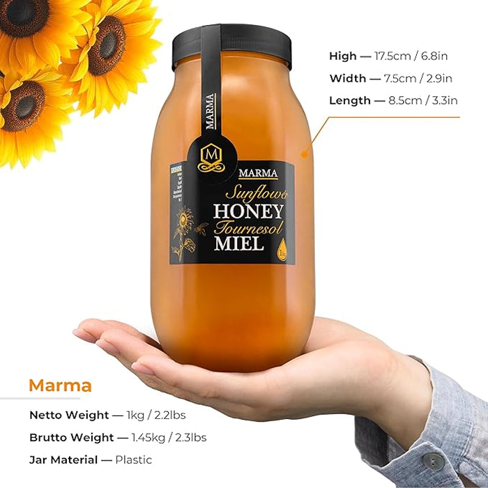 Pure Ukrainian Sunflower Honey 1kg