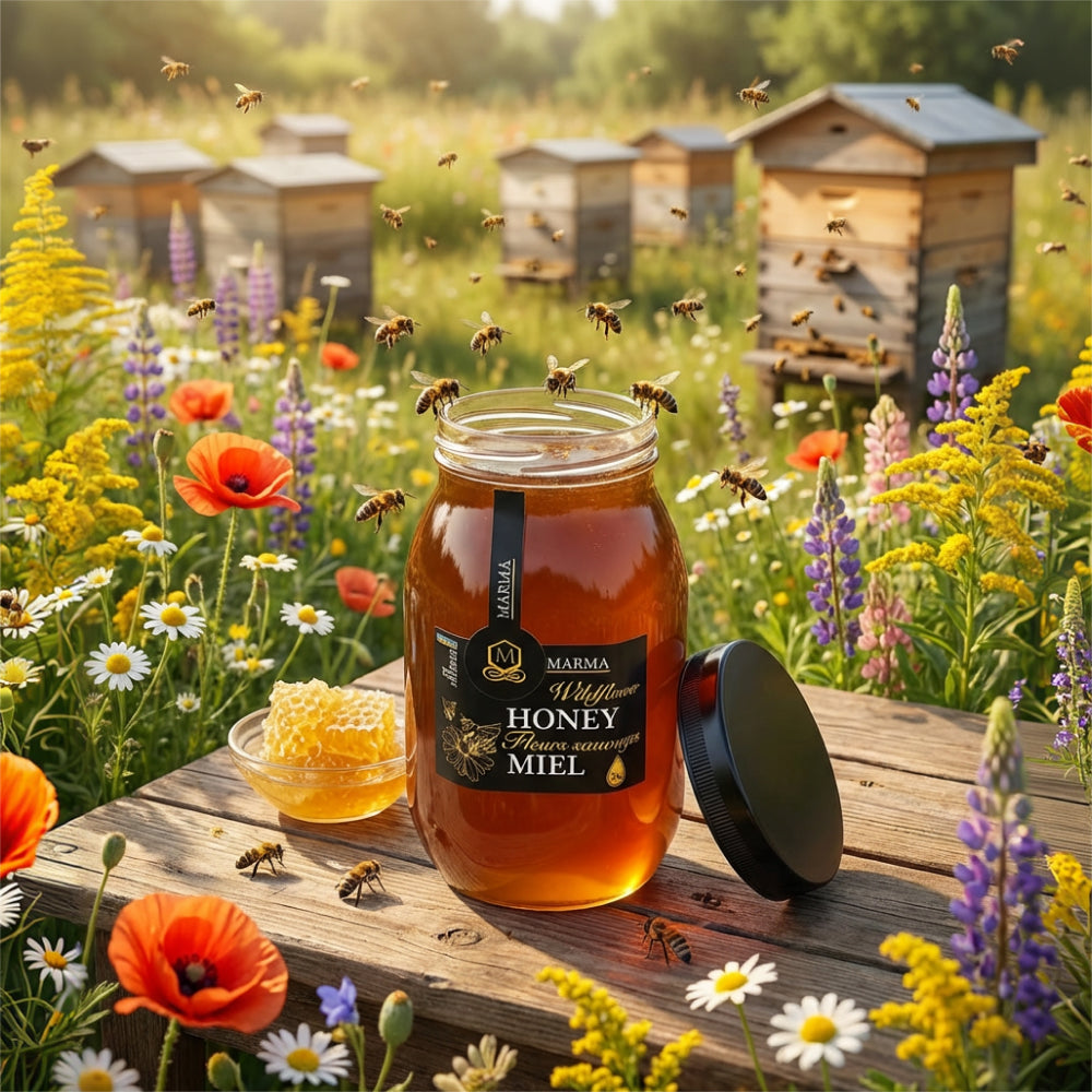 Pure Ukrainian Wildflower Honey 1kg