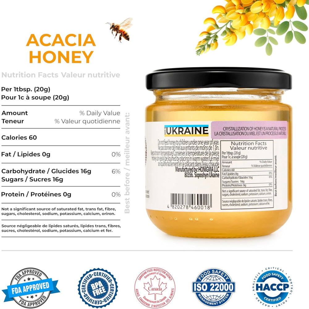 Pure Ukrainian Acacia Honey 250g