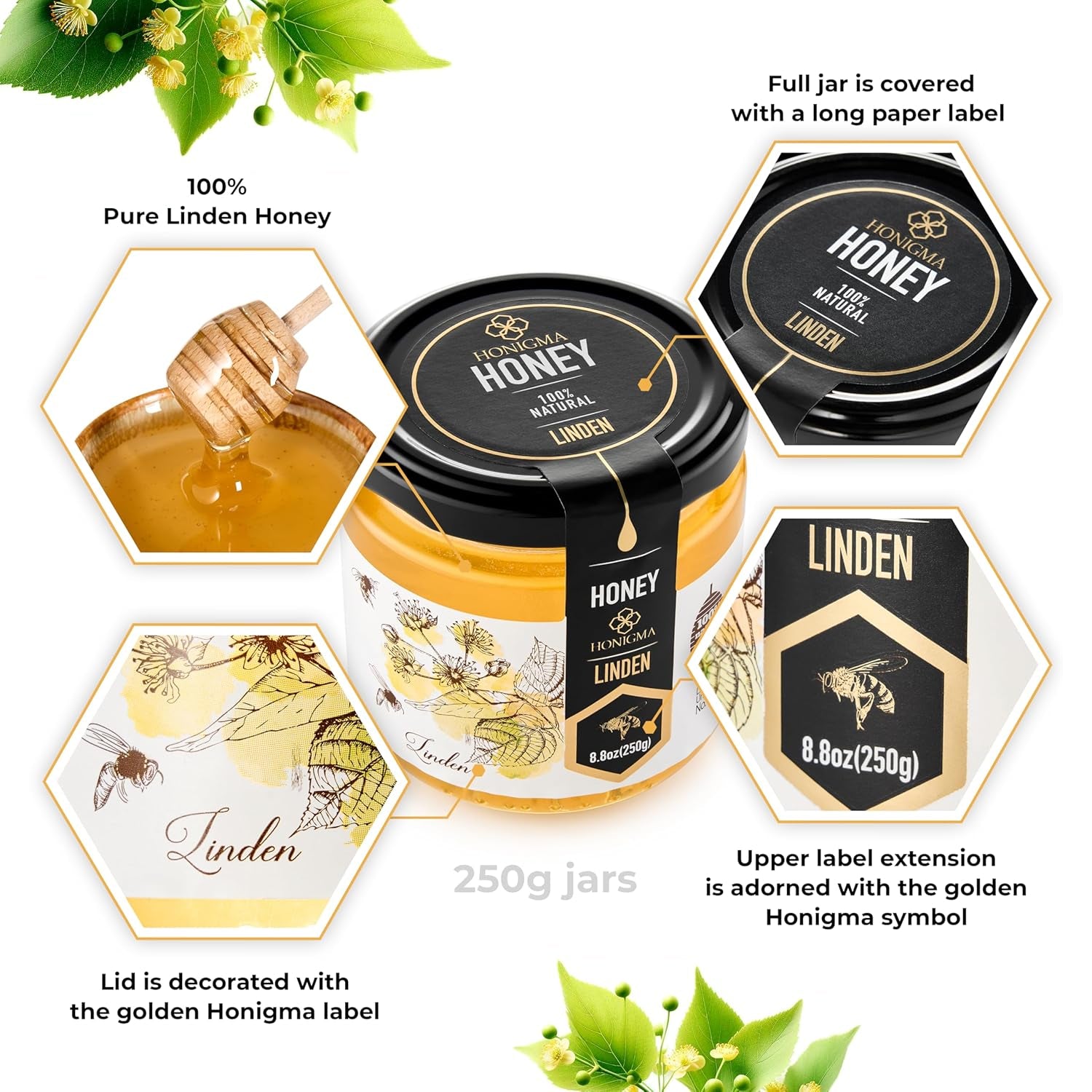 Pure Ukrainian Linden Honey 250g